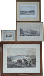 [BIARRITZ] - Quatre lithographies, en noir...