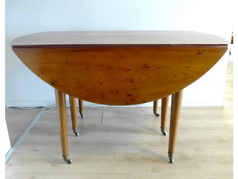 TABLE A VOLETS en acajou et placage d'acajou...