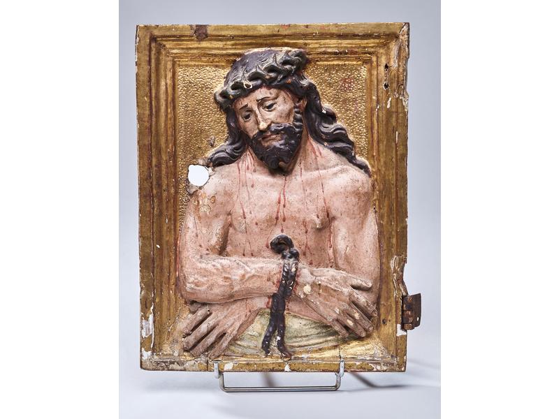 PORTE DE TABERNACLE rectangulaire en bois...