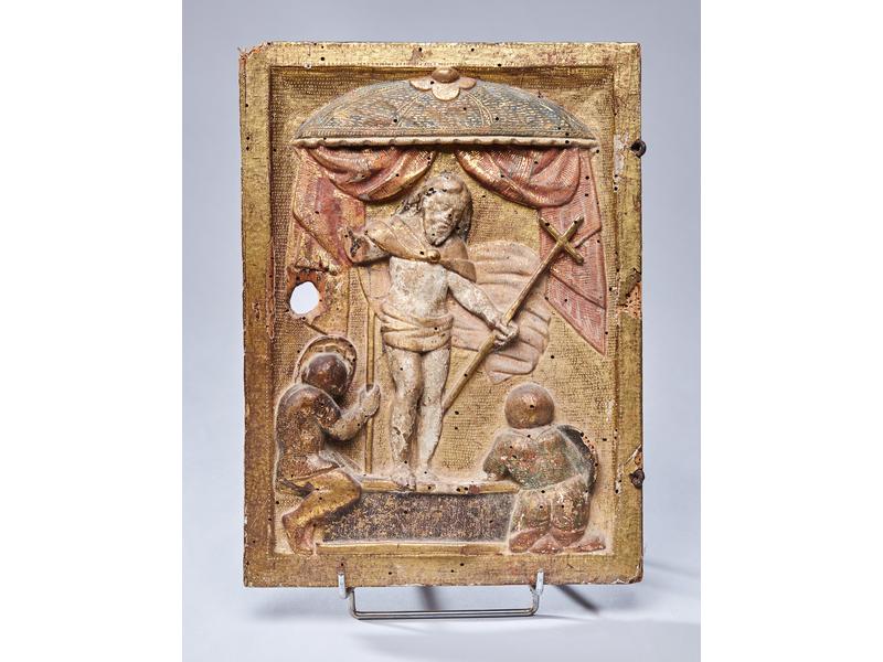 PORTE DE TABERNACLE rectangulaire en bois...