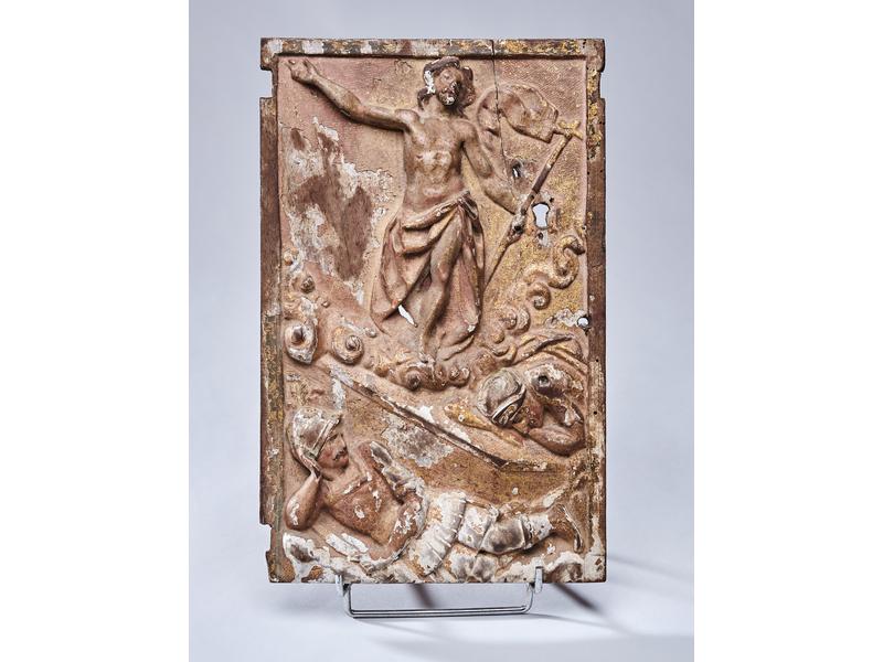 PORTE DE TABERNACLE rectangulaire en bois...