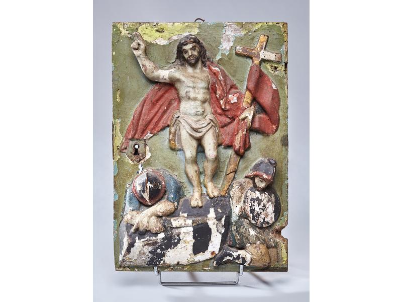 PORTE DE TABERNACLE rectangulaire en bois...