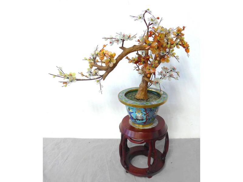 ARBRE en pierres dures dans un CACHE-POT...