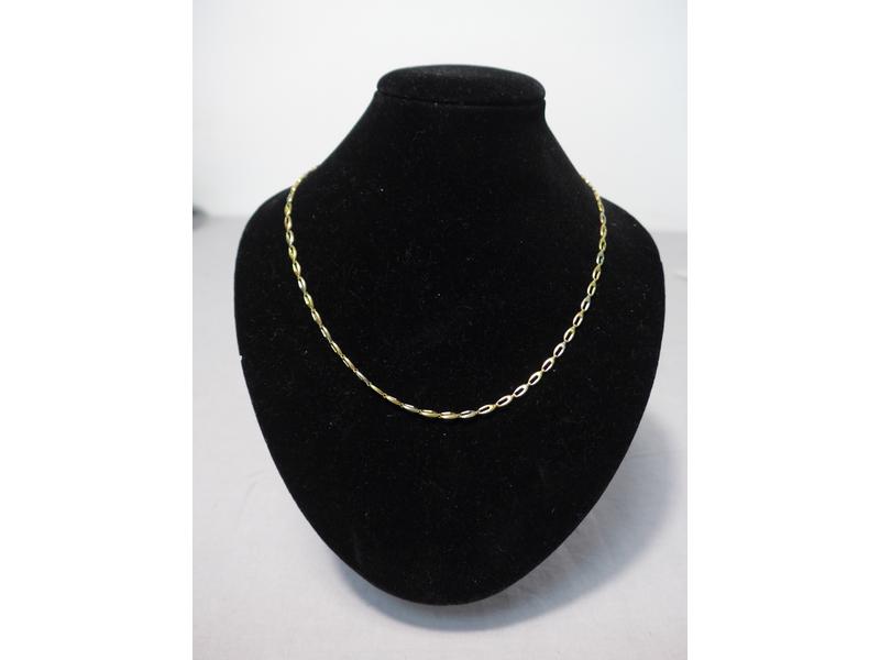 COLLIER ET BRACELET en or jaune (750) à mailles...