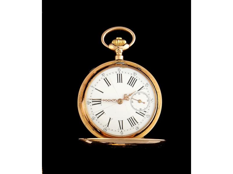 MONTRE CHRONOGRAPHE DE POCHE en or jaune...