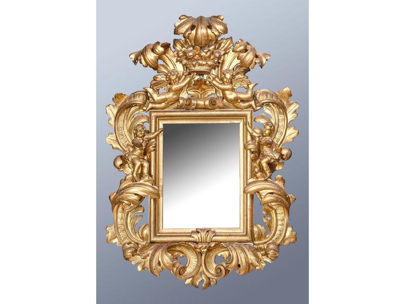 MIROIR rectangulaire dans un important cadre...