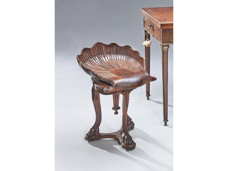 CHAISE DE MUSICIEN à assise tournante en...