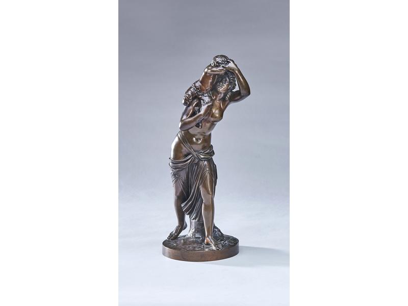 Danseuse des Bacchanales portant un petit...