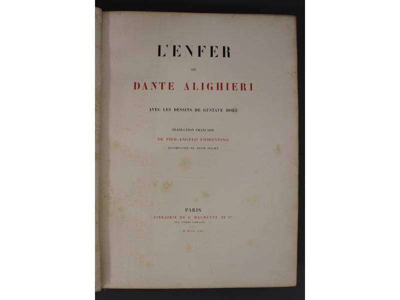[G. DORE] - DANTE: L'Enfer. Hachette et Cie,...
