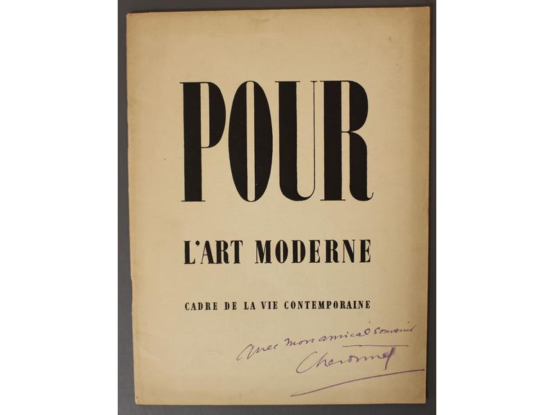 POUR L’ART MODERNE - CADRE DE LA VIE CONTEMPORAINE...