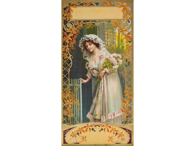 Jeune Fille au Bouquet de Fleurs, vers 1...