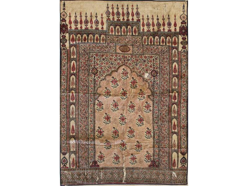 INDIENNE imprimée sur coton à décor d'un...