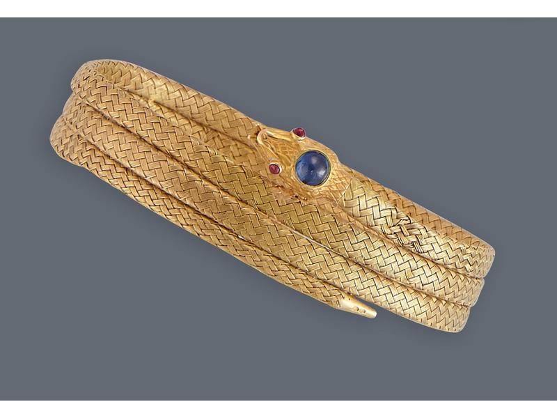 BRACELET armille en or jaune (750) en forme...