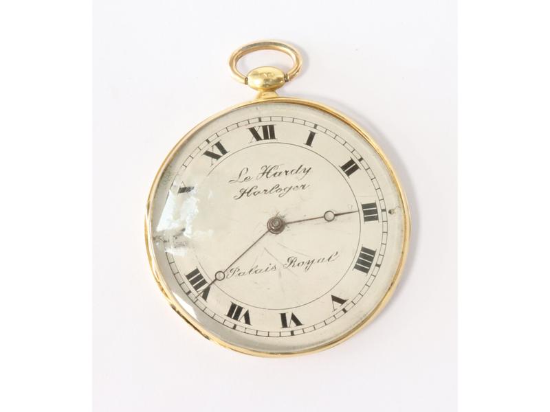 MONTRE DE POCHE extraplate en or jaune (750)...