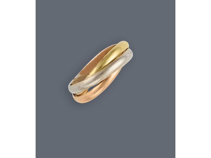 BAGUE trois ors (750).
