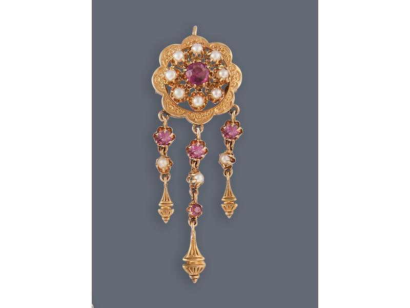 PENDENTIF CLIP en or jaune (750) en forme...
