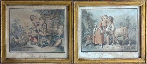 D'après Jean-Baptiste HUET, gravée par B...