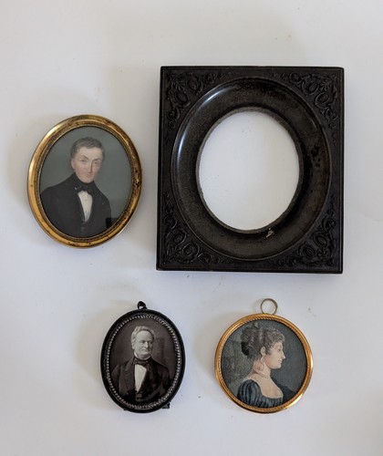 TROIS MINIATURES, XIXe siècle