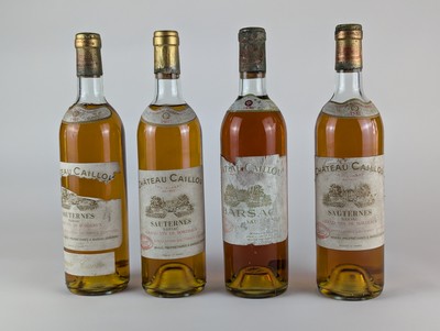 4 Blles CH. CAILLOU, Sauternes/Barsac, 1981...