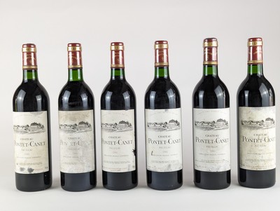 6 Blles CH. PONTET-CANET Pauillac GCC 19...