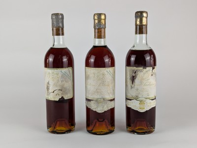 3 Blles CH. SUDUIRAUT Sauternes, CC, 196...