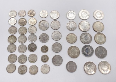 LOT DE PIECES en argent, comprenant :