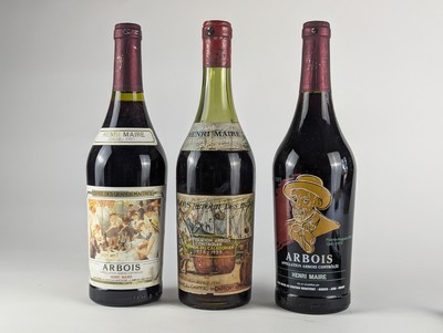 3 Blles VIN D'ARBOIS Mise Henri Maire 1955,...