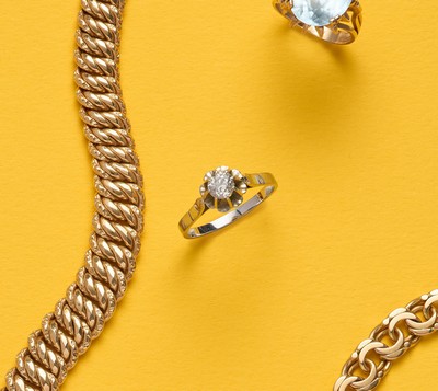 SOLITAIRE en or gris (750) et diamant taille...