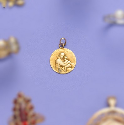 MÉDAILLE en or (750).