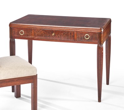 PETIT BUREAU rectangulaire en bois teinté...
