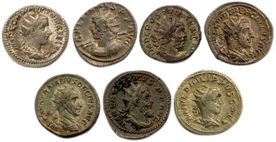 LOT de 7 antoniniens d’argent de L’EMPIRE...