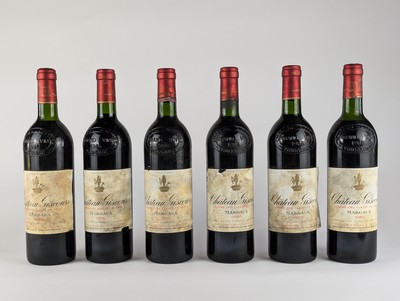 6 Blles CH. GISCOURS, Margaux, GCC, 1986