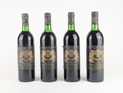 4 Blles CH. PONTAC LYNCH, Margaux, 1982.