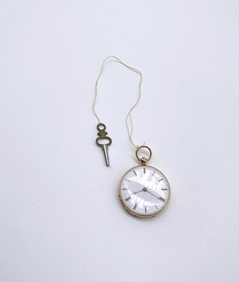 MONTRE DE POCHE en or (750), mouvement à...
