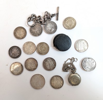 ENSEMBLE DE PIECES en argent, comprenant...