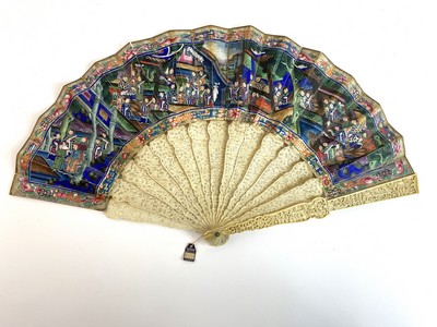 Palais et courtisans, Chine, XIXe siècle