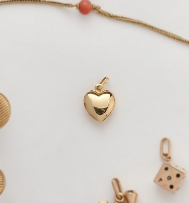 PENDENTIF coeur en or (750).