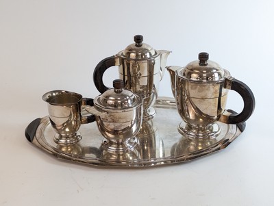 SERVICE A THÉ-CAFÉ en maillechort et prises...