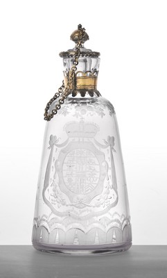 FLACON ET SON BOUCHON de forme tronconique...