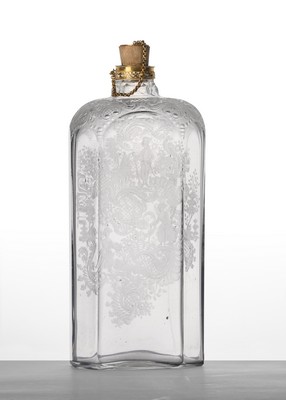 HAUT FLACON ou BOUTEILLE et son bouchon en...