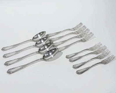 PARTIE DE MENAGERE en argent (950) modèle...