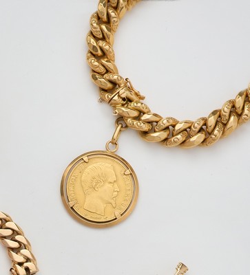 BRACELET en or (750) à mailles torsadées...