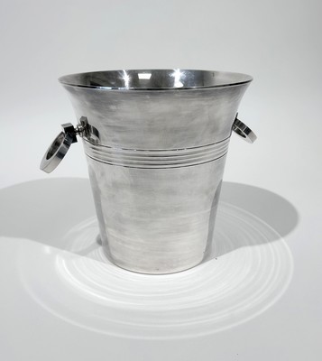 SEAU A CHAMPAGNE en métal argenté à deux...