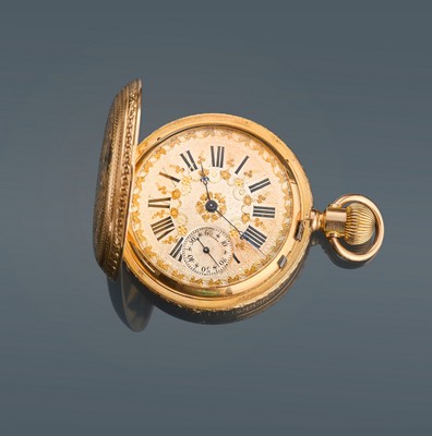 MONTRE A GOUSSET en or (750) à couvercle...