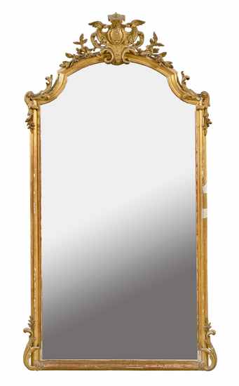 MIROIR DE CHEMINÉE en chapeau de gendarme...