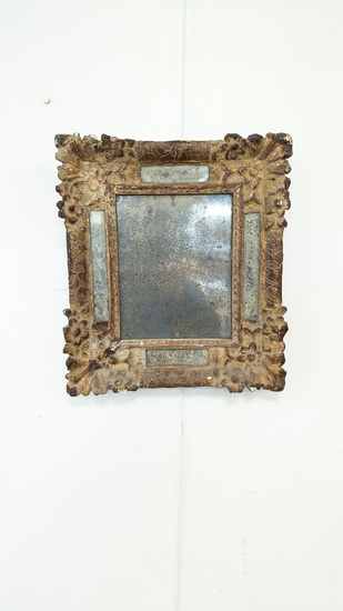 PETIT MIROIR rectangulaire au mercure dans...