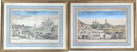 DEUX VUES D'OPTIQUES formant paire