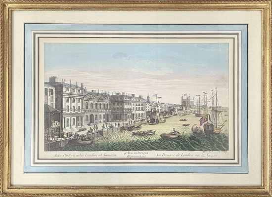 VUE D'OPTIQUE du XVIIIe siècle