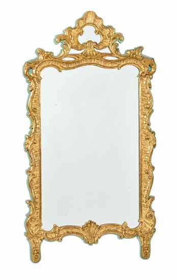 MIROIR rectangulaire dans un cadre chantourné...