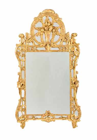 MIROIR à parecloses dans un cadre en bois...
